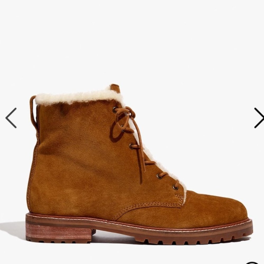 MADEWELL | The Clair Lace-Up Boot 8.5 FITS LIKE AN 8